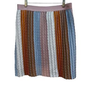 Eva Franco Skirt Women's Size XL Knee Length Stretch Waist Multicolor New w/Tags